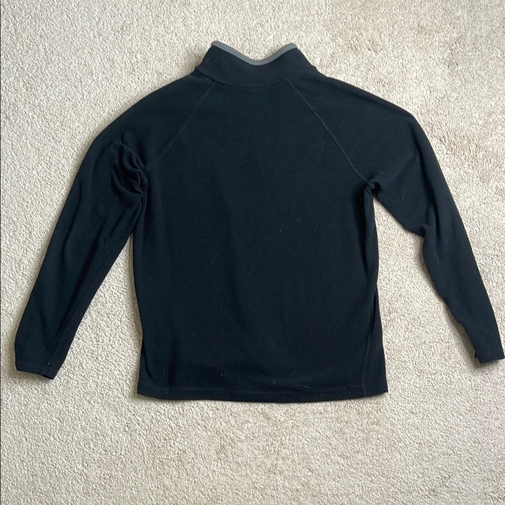 GAP Black and Gray Zip Up Sweater with Textured Knit - Picture 3 of 3
